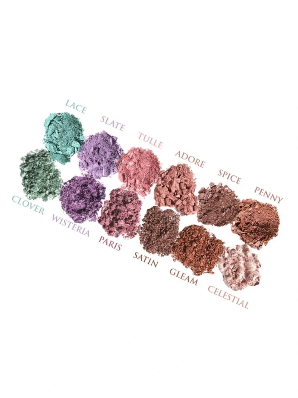 Girldctk 10-Color Eyeshadow Palette - Pink Rose & Pastel Mix